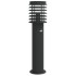 Lámparas de suelo de exterior con sensor acero negro 60