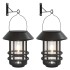 Faroles solares de pared de exterior luz blanca 2