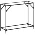 Mesa consola superficie vidrio transparente acero 98x35x81