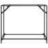 Mesa consola superficie vidrio transparente acero 98x35x81