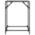 Mesa consola con superficie de vidrio negro acero 60x35x81