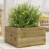 Jardinera de madera de pino impregnada 40x40x23