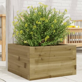 Jardinera de madera de pino impregnada 40x40x23