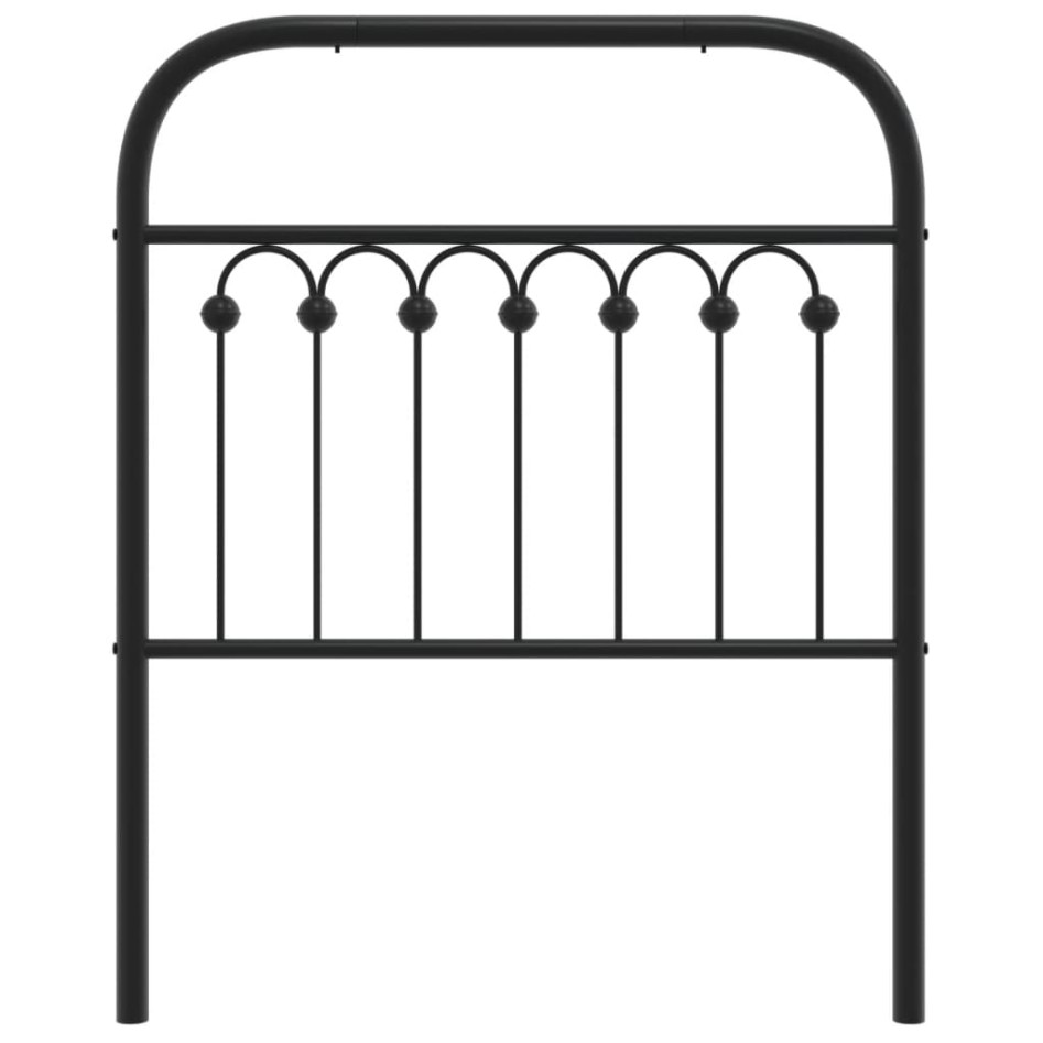 Cabecero de metal negro 75