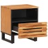 Mesita de noche de madera maciza de acacia 40x34x46