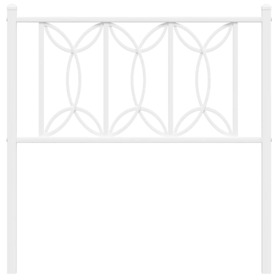 Cabecero de metal blanco 90