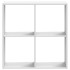 Estantería de madera de ingeniería blanca 68,5x32x68,5
