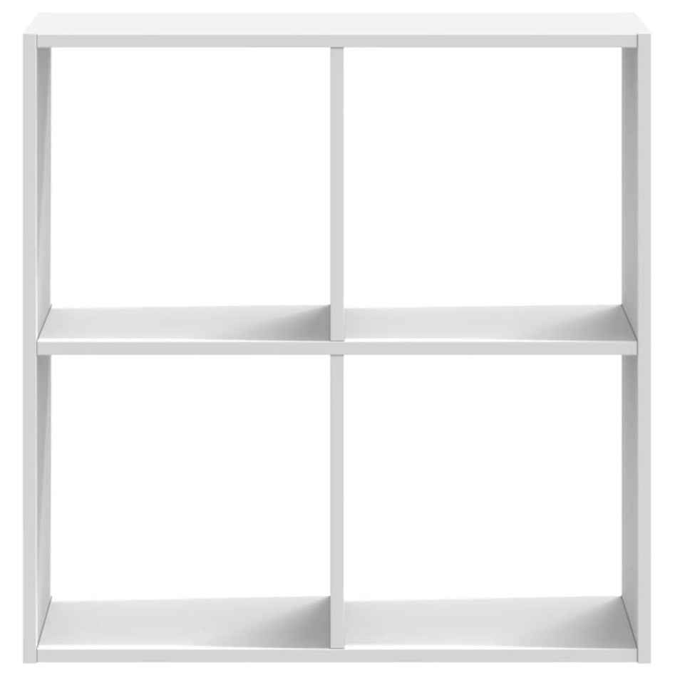 Estantería de madera de ingeniería blanca 68,5x32x68,5