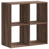 Estantería de madera ingeniería marrón roble 68,5x32x68,5