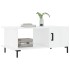 Mesa de centro madera contrachapada blanco brillo 90x50x40
