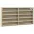 Vitrina de madera de ingeniería roble Sonoma 100x8,5x50