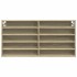 Vitrina de madera de ingeniería roble Sonoma 100x8,5x50