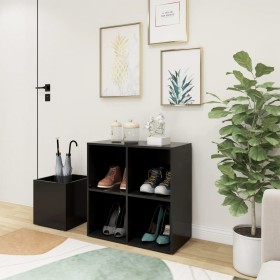 Zapatero de recibidor madera contrachapada gris 105x35,5x70