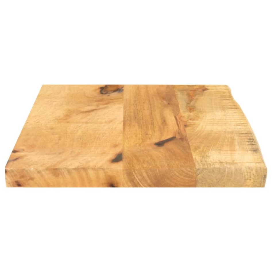 Tablero de mesa borde natural madera maciza mango 60x30x3,8
