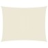 Toldo de vela rectangular tela Oxford color crema 2x3,5