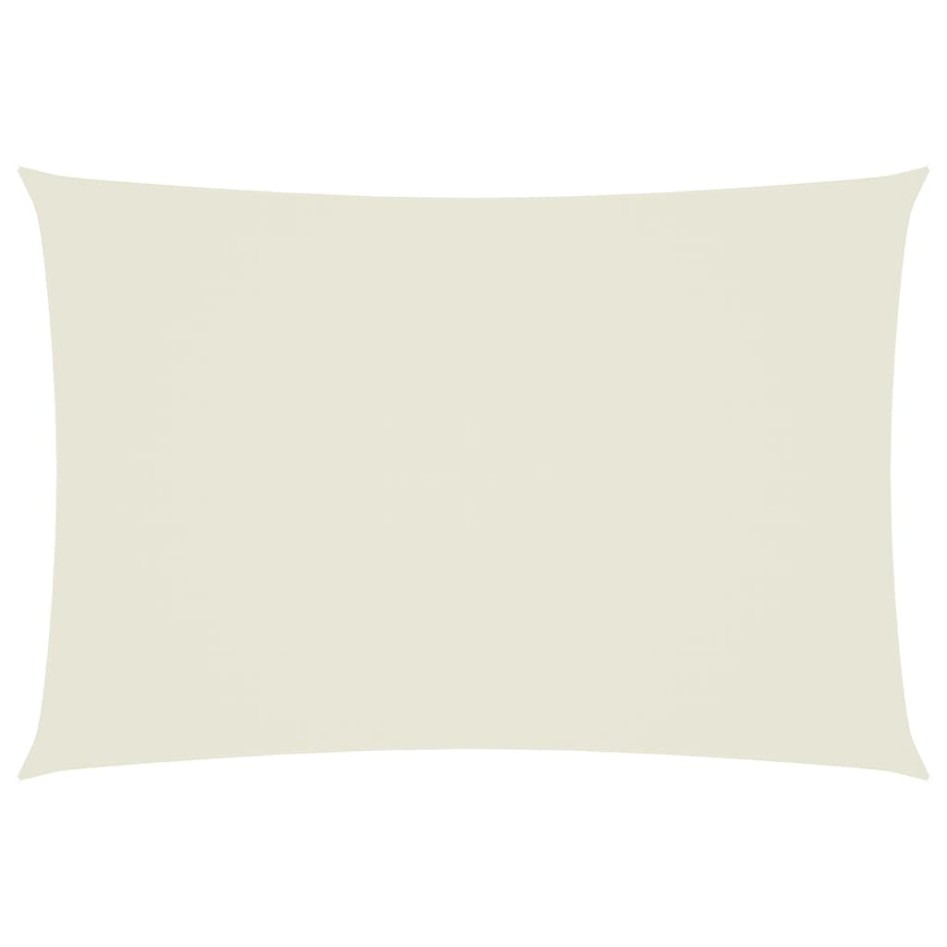 Toldo de vela rectangular tela Oxford color crema 2,5x4,5
