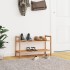 Zapatero de madera maciza nogal 69x27x41