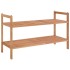 Zapatero de madera maciza nogal 69x27x41
