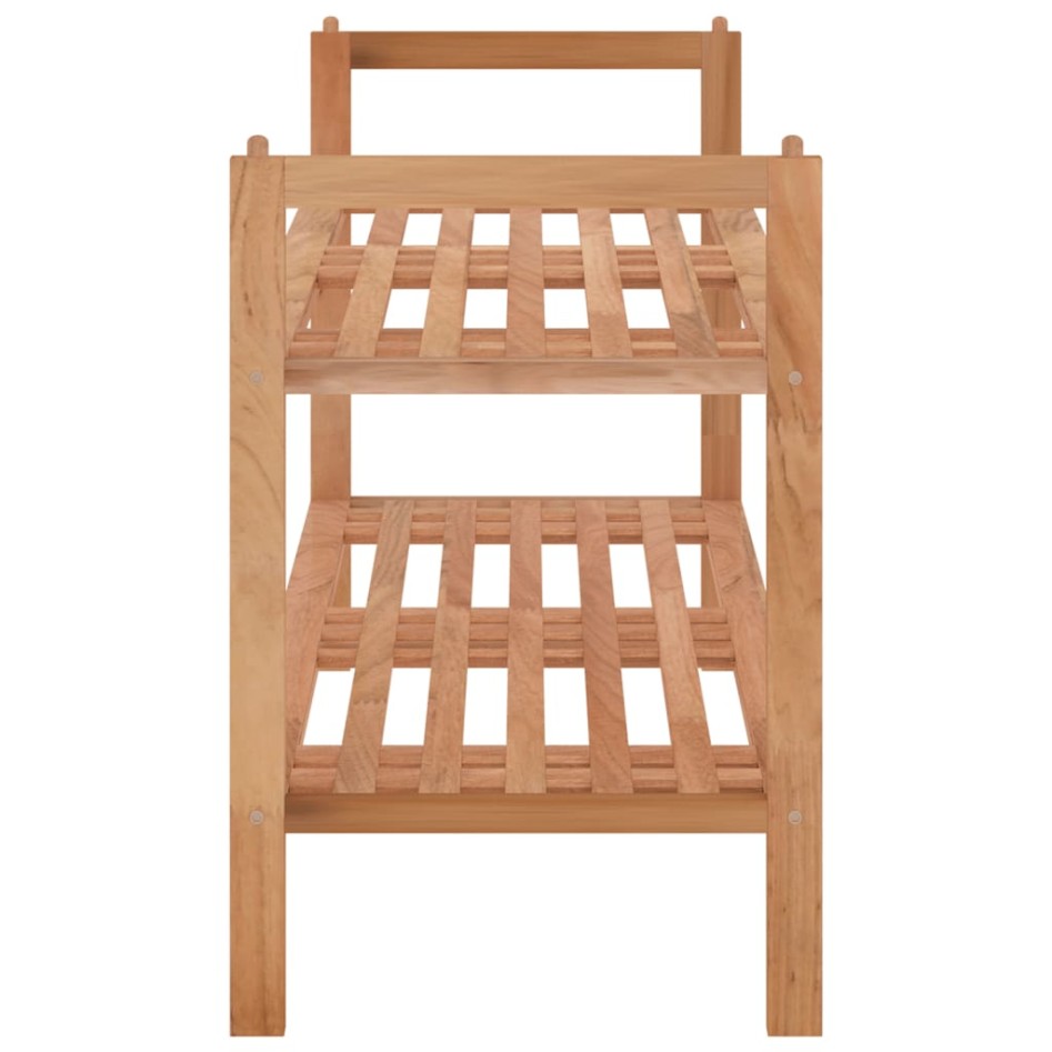Zapatero de madera maciza nogal 69x27x41