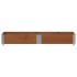 Jardinera de madera maciza de pino marrón 150x50
