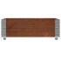 Jardinera de madera maciza de pino marrón 80x60