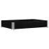 Jardinera de madera maciza de pino negra 120x80