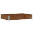Jardinera de madera maciza de pino marrón 120x80