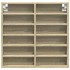Vitrina de madera de ingeniería roble Sonoma 60x8,5x58