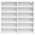 Vitrina de madera ingeniería blanca 60x8,5x58