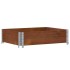 Collar de palet madera maciza de pino marrón 80x60