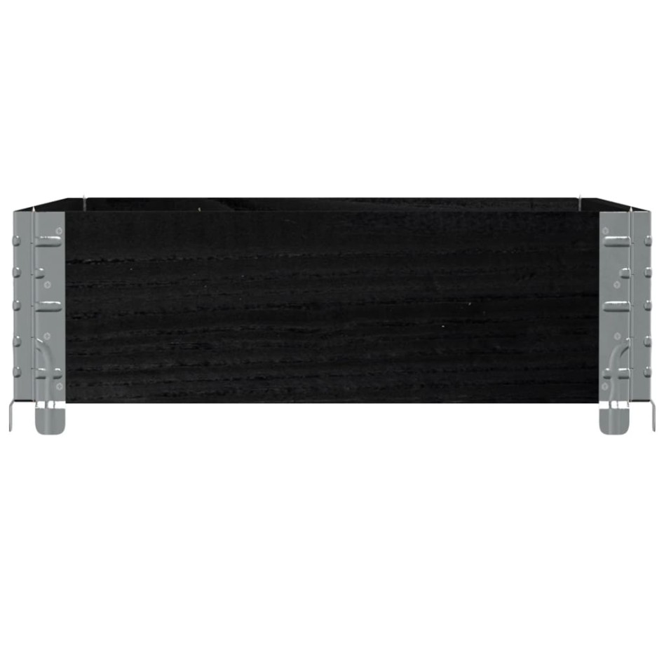 Collar de palet madera maciza de pino negro 80x60