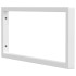 Soportes estante de lavabo 2uds tejado rectangular acero
