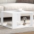 Mesa de centro madera de ingeniería blanca 51,5x51,5x30