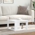 Mesa de centro madera de ingeniería blanca 51,5x51,5x30