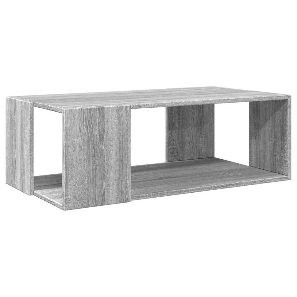 Mesa de centro madera de ingeniería gris Sonoma 89,5x48x30
