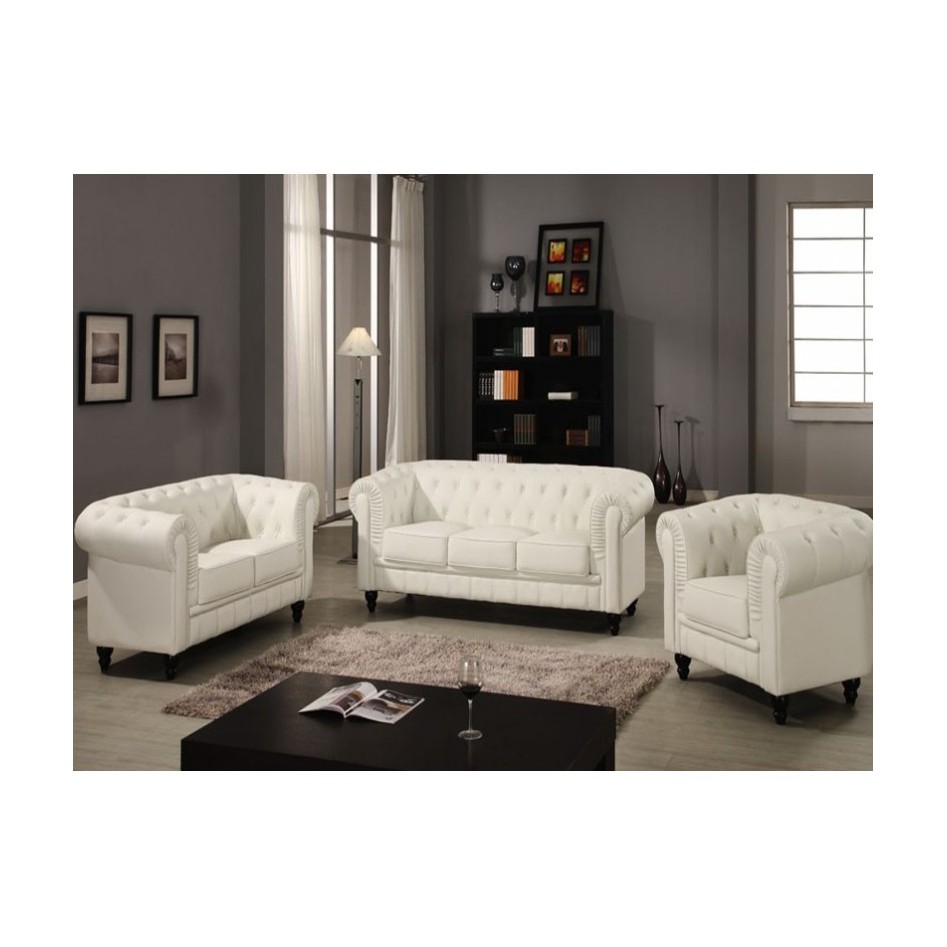 Fabricado en Similpiel Blanca