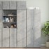 Armario de pared madera ingeniería gris hormigón 45x42,5x40