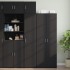 Armario de pared madera de ingeniería negro 40x42,5x40
