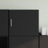 Armario de pared madera de ingeniería negro 45x42,5x40
