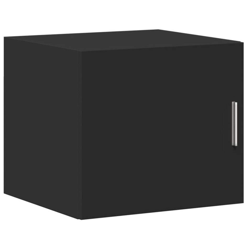 Armario de pared madera de ingeniería negro 45x42,5x40