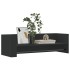 Estante de pared madera de ingeniería negro 100x35x30,5