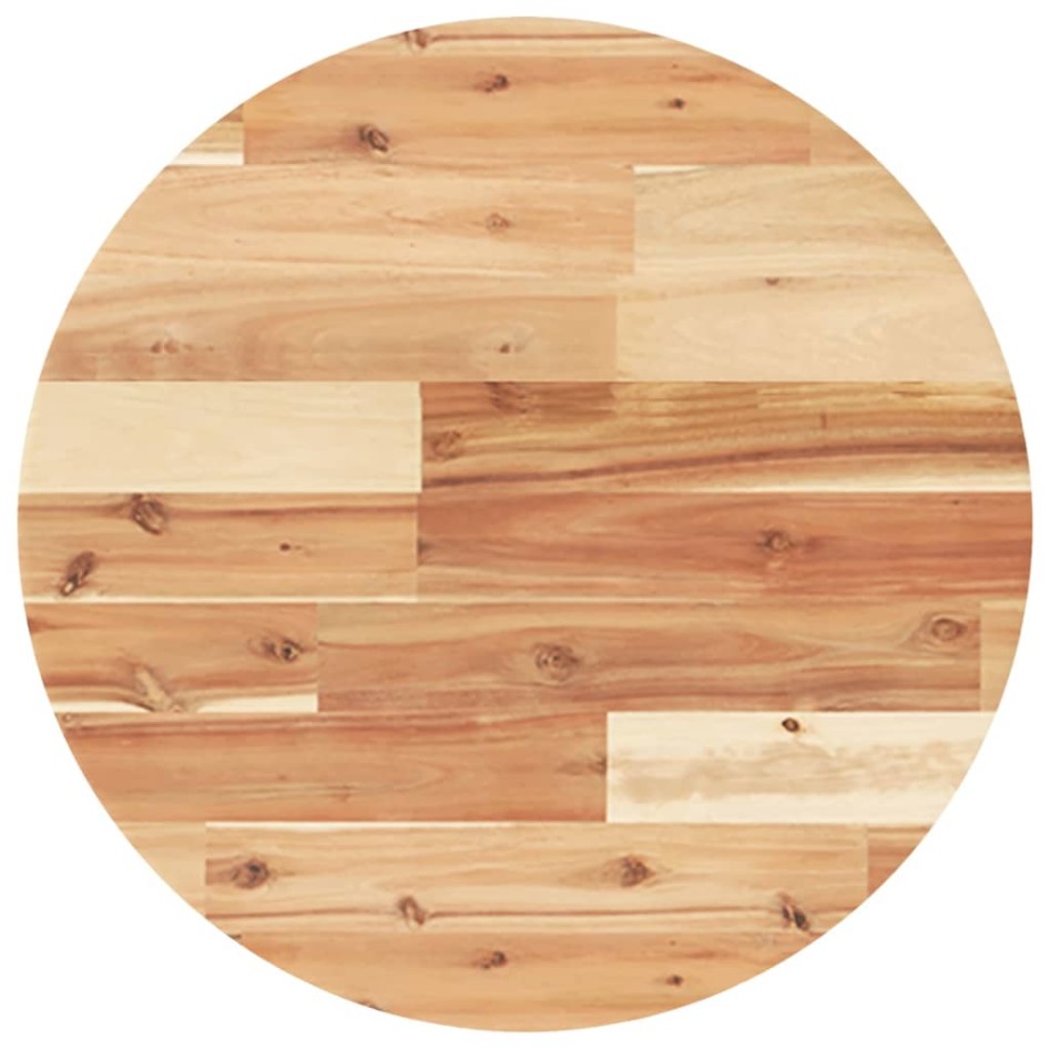 Tablero de mesa redondo madera maciza de acacia Ø50x2
