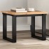 Tablero de mesa cuadrado madera maciza de acacia 50x50x2