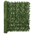 Toldo para balcón con hojas verde oscuro 300x100