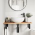 Encimera tocador baño madera acacia acabado aceite