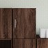 Armario de pared madera ingeniería marrón roble 30x42,5x40
