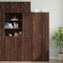 Armario de pared madera ingeniería marrón roble 30x42,5x40