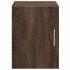 Armario de pared madera ingeniería marrón roble 30x42,5x40