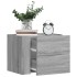 Mesita de noche de pared color gris Sonoma 45x30x35