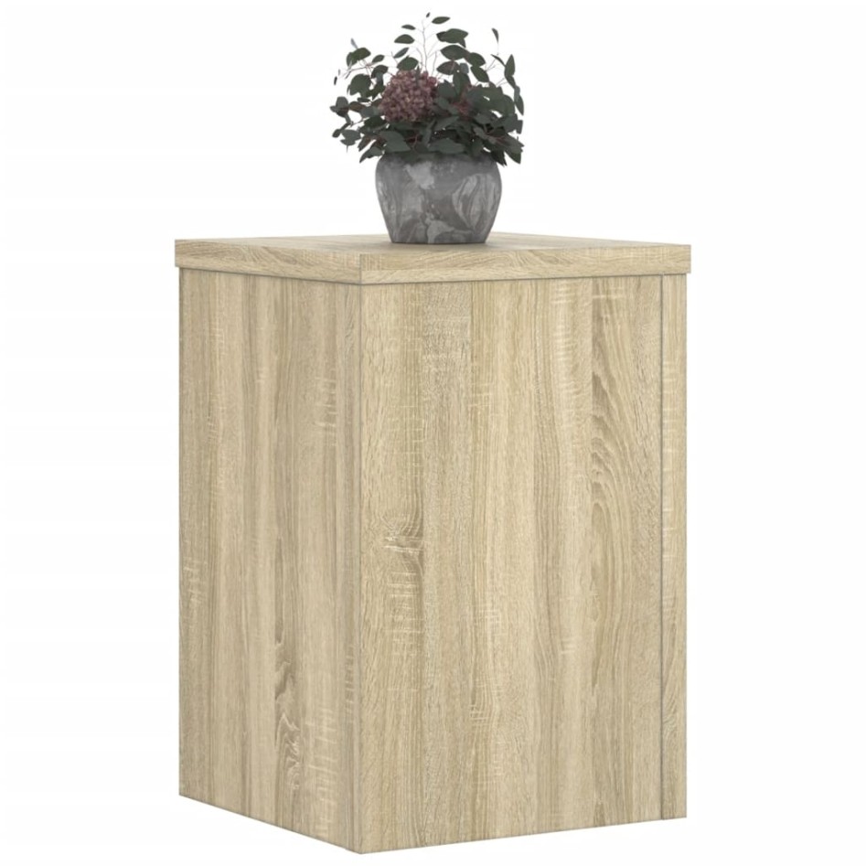 Soportes de plantas 2 uds madera roble Sonoma 20x20x30